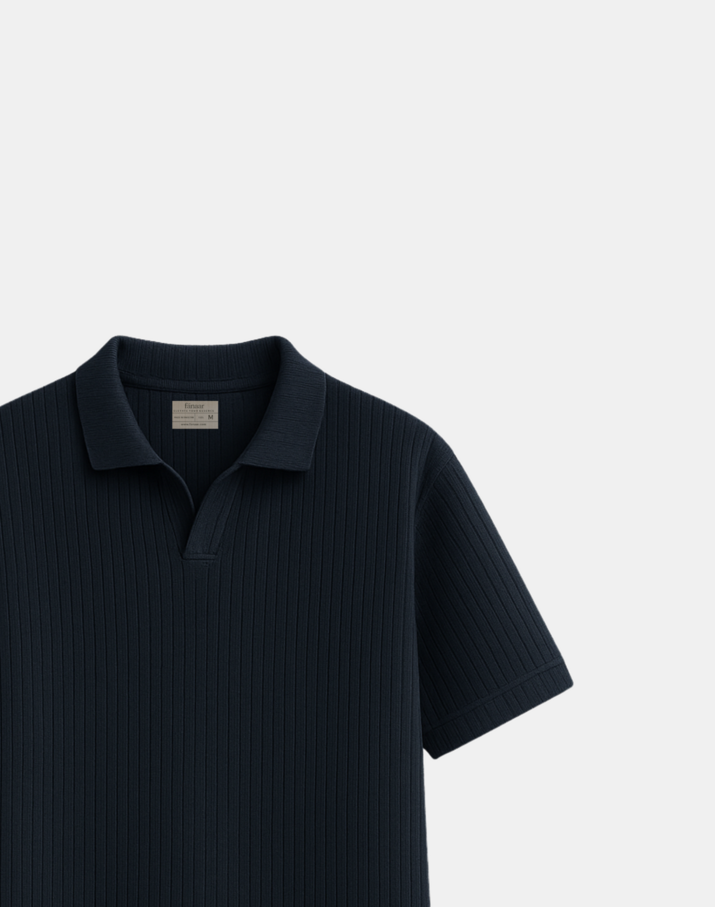 Quad Vertical Rib Drop Needle Polo