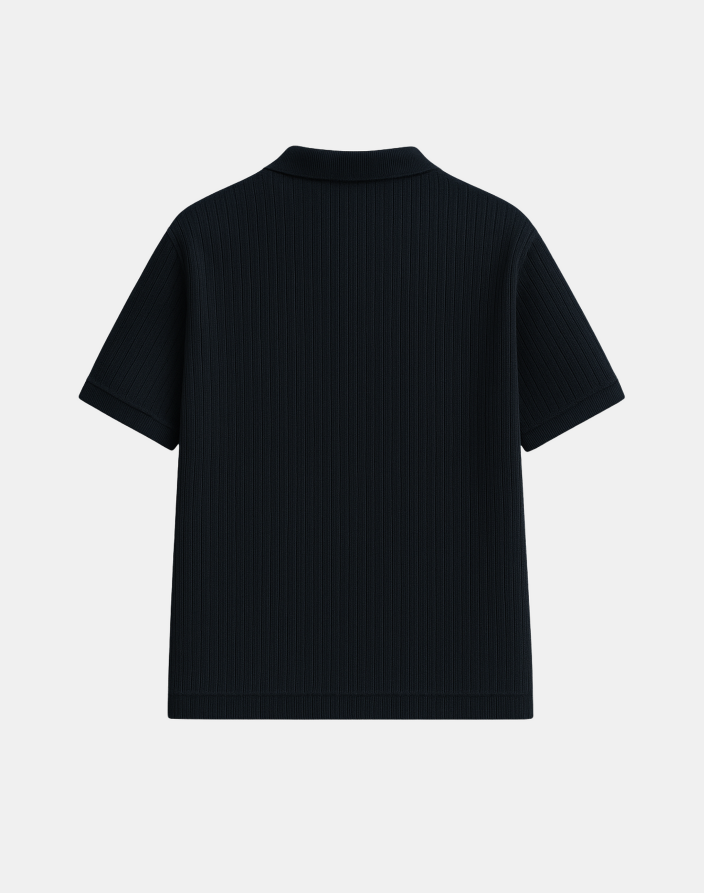Quad Vertical Rib Drop Needle Polo