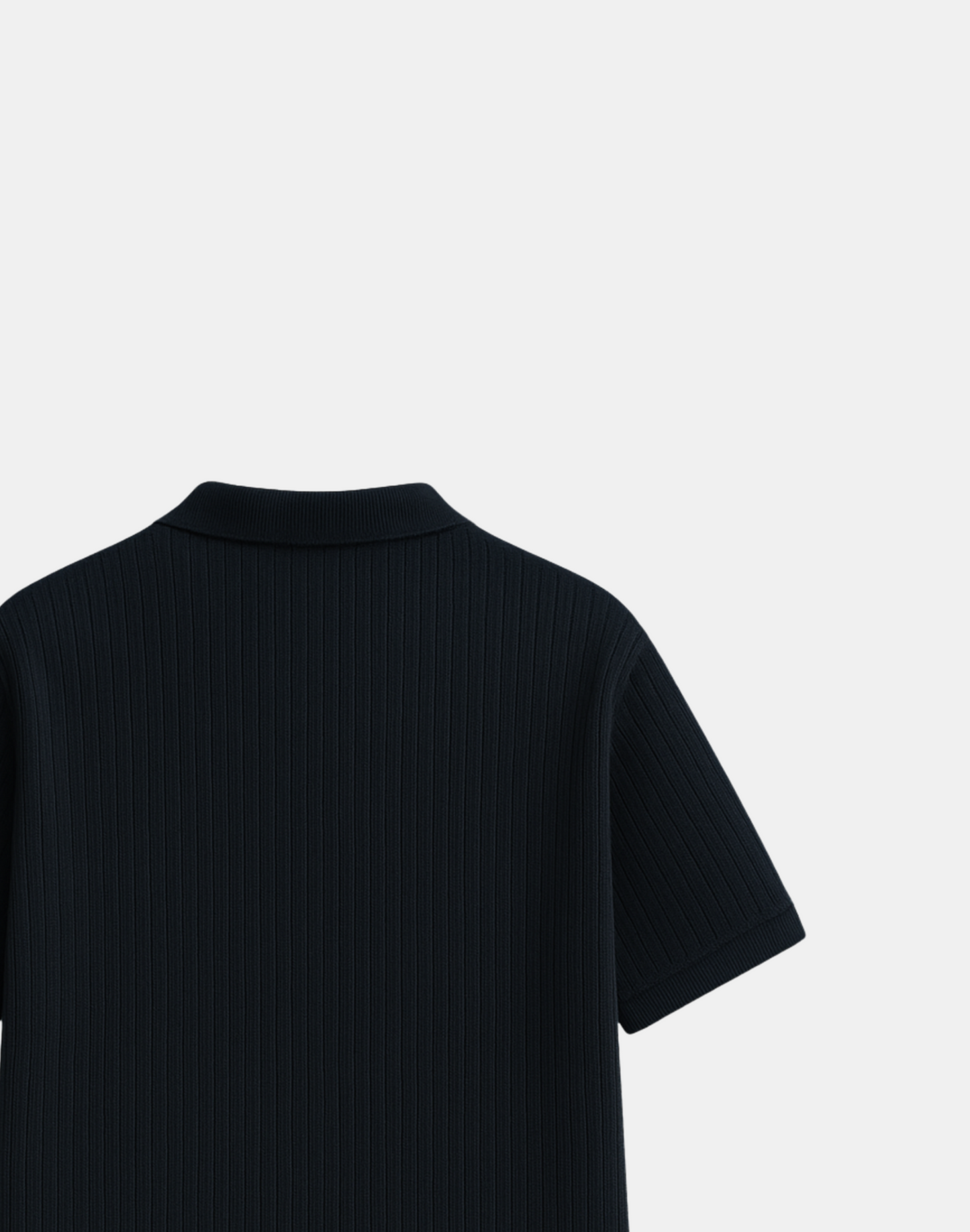 Quad Vertical Rib Drop Needle Polo
