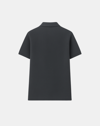 Essential Piqué Polo - Charcoal