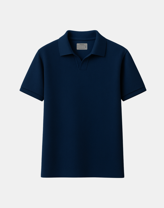 Essential Piqué Polo - Blue
