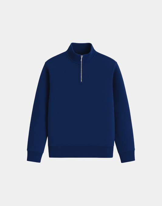 Quarter Zipper - Blue